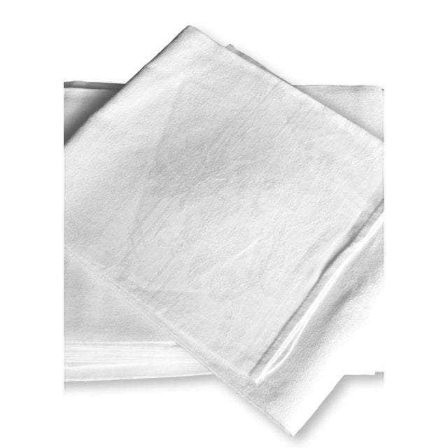 Antique French Dinner Napkins, "Mag" Monogram, Set of 12 For Sale - Image 4 of 6