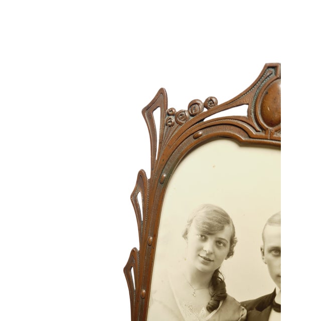 Art Nouveau Tin Frame, France, 1950s For Sale - Image 5 of 14