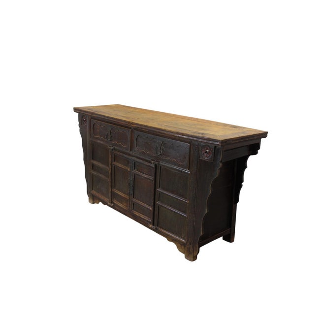Mid 18th Century Late 18th Century Elm Buffet For Sale - Image 5 of 14