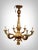 1950s Italian Gilt Wood Chandelier, 1950s For Sale - Image 5 of 13