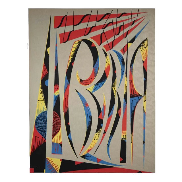 Rafael Alberti, Letter L, Original Lithograph, 1972 For Sale