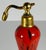 Art Deco Czech Red & Black Swirled Glass Perfume Atomizer for your consideration. The perfume atomizer measures approx. 7...