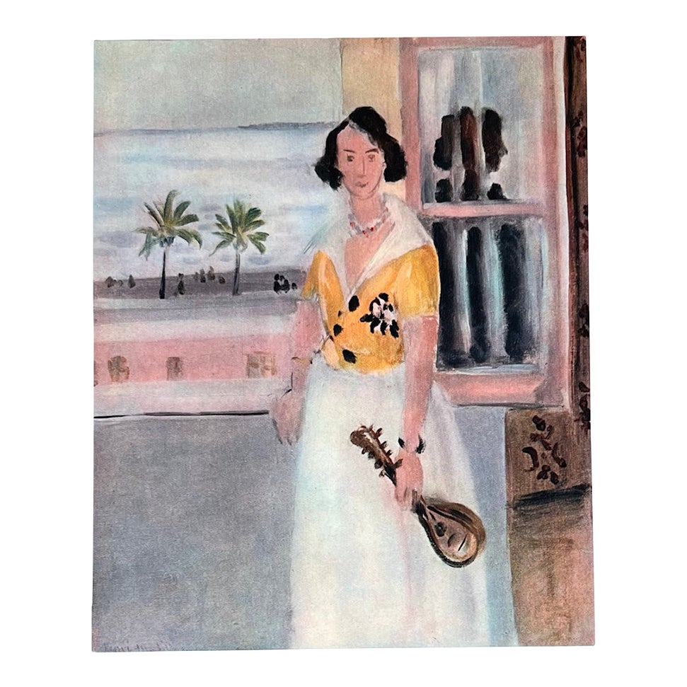 Henri Matisse Engraving 9 Mandolin Player at the Window 1948 | Chairish