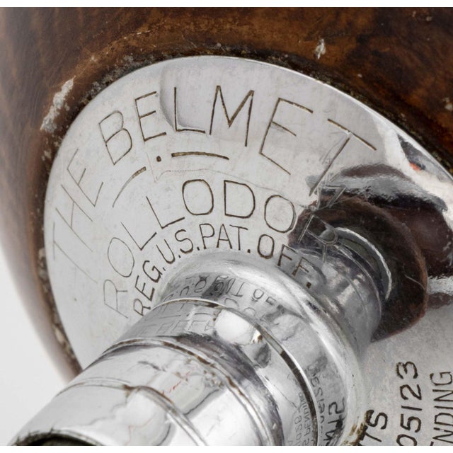 Art Deco Belmet "Rollodor" Self-Leveling Rolling Walnut Ashtray, Circa 1930 For Sale - Image 10 of 11