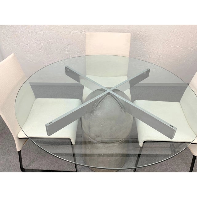 Mid-Century Paracarro Dining Table & Chairs by Giovanni Offredi for Saporiti, 1973, Set of 5 For Sale - Image 16 of 18