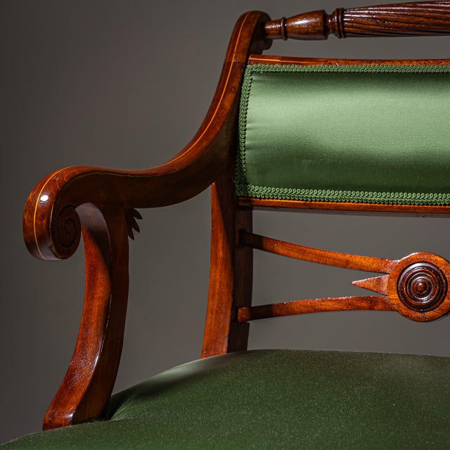 Antique Biedermeier Armchair, 1830s For Sale - Image 9 of 11