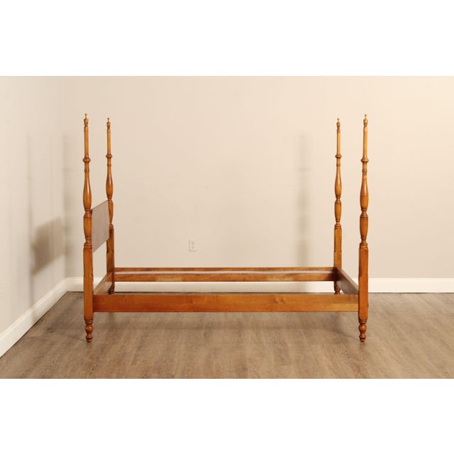 L. & J.G. Stickley Vintage Cherry Full-Size Poster Bed For Sale - Image 12 of 13