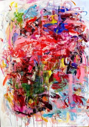 I Love You Joan, an Original Acrylic Painting by Sandy Welch