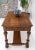 Carved Oak Small Partners Desk Console Writing Table For Sale - Image 11 of 13