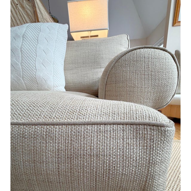 Custom Roll Arm Sofa by Mitchell Gold and Bob Williams Platinum Collection For Sale - Image 13 of 18