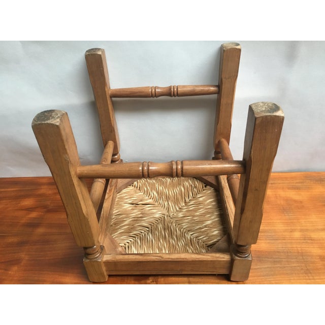 Wood Straw Stool, Germany, 1980s For Sale - Image 7 of 18