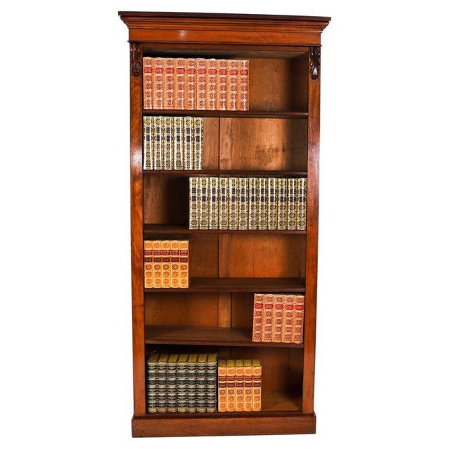 Antique 19th Century Victorian Open Bookcase For Sale - Image 11 of 11