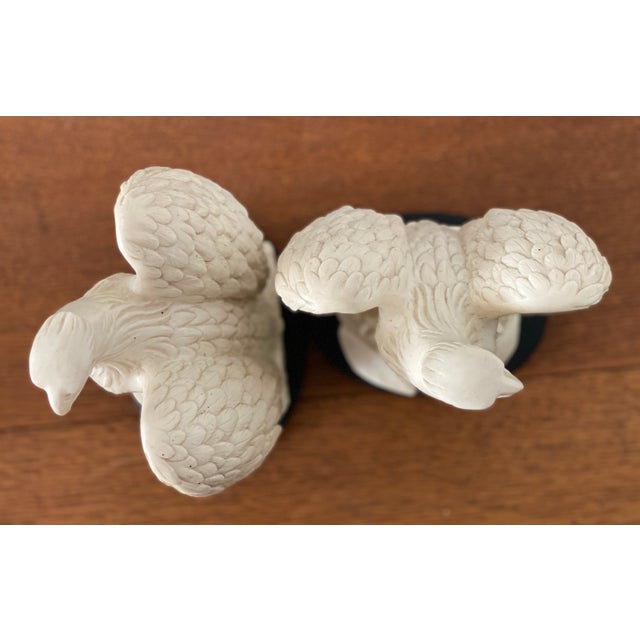 Vintage Alabaster American Eagles - A Pair by Italian Sculptor A. Giannelli For Sale - Image 4 of 9