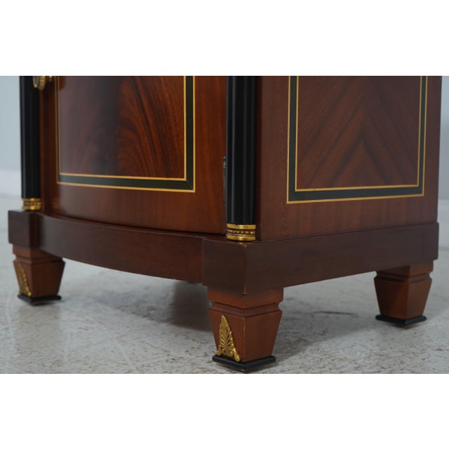 Pair Italian Versace Mahogany Nightstands For Sale - Image 11 of 18