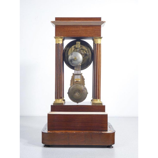 Pendulum Clock with Glass Bell, 19th Century For Sale - Image 12 of 18