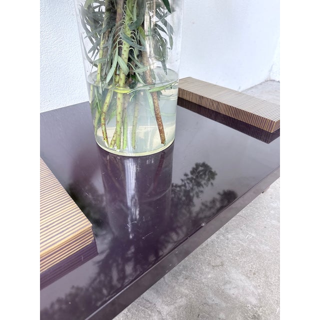 Art Deco Lacquered and Brass Coffee Table, 1950s For Sale - Image 14 of 18