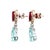 Early 21st Century 18k Gold Dangle Earrings With Aquamarine Rubellite and Diamonds, A Pair For Sale - Image 5 of 14