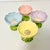 Vintage Boho Chic Trompe L’Oeil Buttercup Pedestal Bowls, MacKenzie-Child’s Style - Set of 4 - Easter For Sale - Image 13 of 14