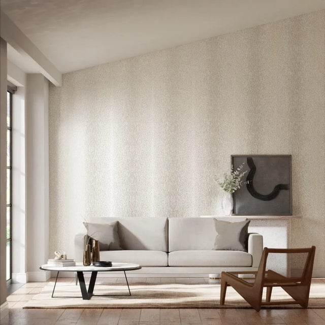 A graphic beaded textural design in a range of both dramatic and neutral colourways. Flexo-Printed Wallpaper. Sold by the...