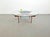 1970s Round Glass Coffee Table with Wood X-Base, 1970 For Sale - Image 5 of 17