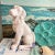 Glazed White Ceramic Dog Figurine For Sale - Image 10 of 10