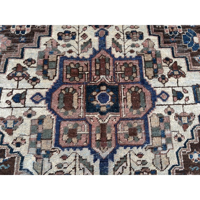 1900 - 1909 Antique 1900s Hand Knotted Persian Tribal Rug For Sale - Image 5 of 8