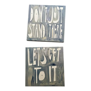 Don't Just Stand There Paintings by Virginia Chamlee For Sale