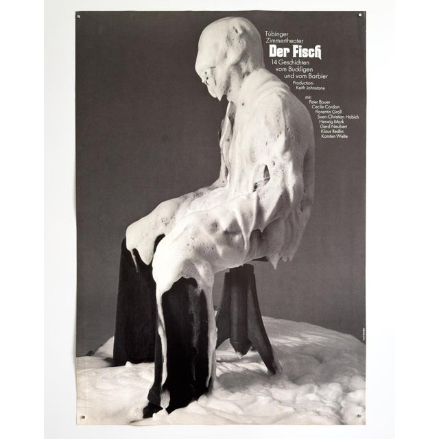 The Fish Original Vintage Poster by Frieder & Renate Grindler, 1968 For Sale - Image 3 of 11