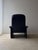 Set of DS 50 Lounge Chair with Ottoman in Dark Blue Leather from de Sede For Sale - Image 13 of 18