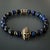 Metal Tiger's Eye Gladiator Beaded Bracelet For Sale - Image 7 of 11