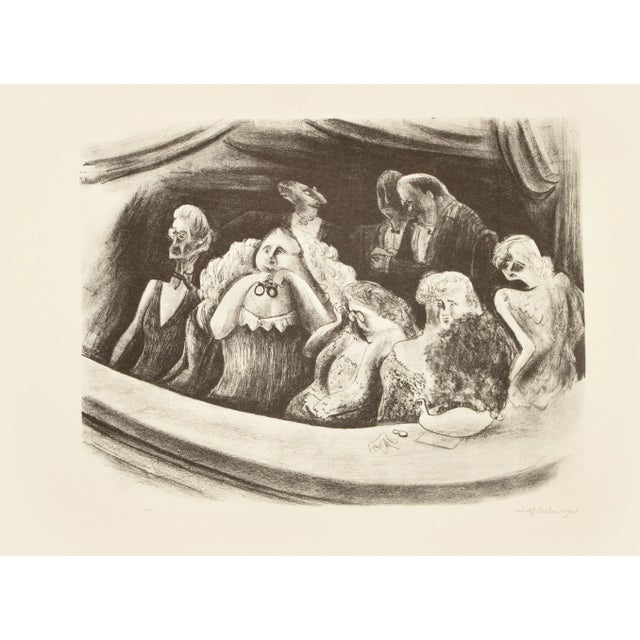 Charcoal 1939 After Adolf Dehn "Beethoven's Ninth Symphony", First Edition Period Offset Lithograph For Sale - Image 8 of 8
