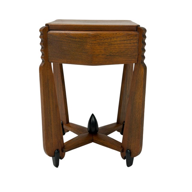 Art Deco Amsterdam School Side Table from Architect Christiaan Bartels, 1920s For Sale - Image 13 of 17