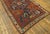 1900s Red Geometric Antique Caucasian Chondzoresk Kazak Rug 3' 6"x7' 9" Handknotted Wool Carpet For Sale - Image 11 of 18