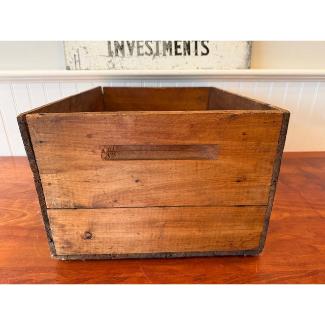 Antique Jelke "Good Luck" Margarine Advertising Wooden Crate – Primitive Country Store Box With Original Illinois Tax Labels For Sale - Image 9 of 14