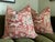 Mid-Century Modern Lee Jofa "Mille Fleur" Pillows in Brick- A 22" Pair For Sale - Image 3 of 3