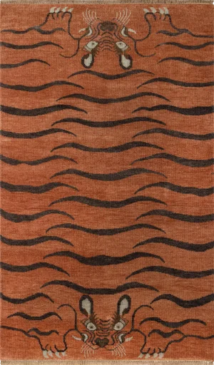 Tanvi Tiger Rust 2'3" X 8' Runner