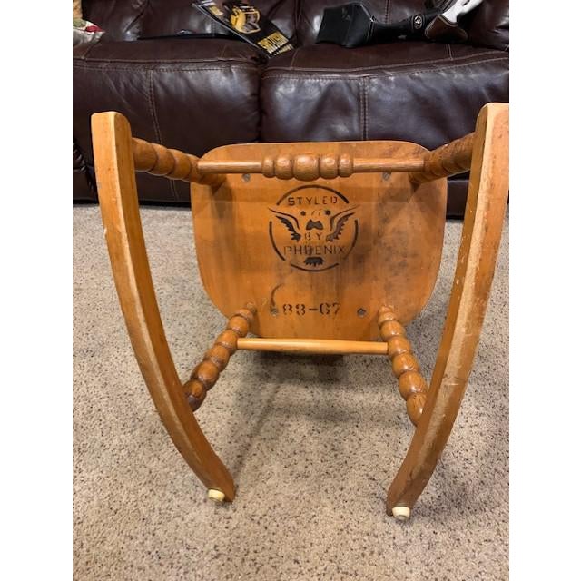 Vintage Styled By Phoenix Usa 1920 S Children S Wooden Rocking Chair Chairish