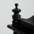 A Napoleon III etagere with a black patinated finish and tiered shelving. The structure is vertical and compact for...