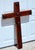 Rustic Handcrafted Oak Wall Cross With Decorative Clavos For Sale In Naples, FL - Image 6 of 13