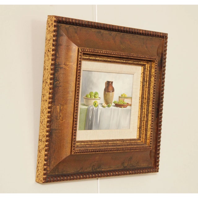Traditional Vintage 20th C. Fruit Still Life Oil Painting, Signed For Sale - Image 3 of 13