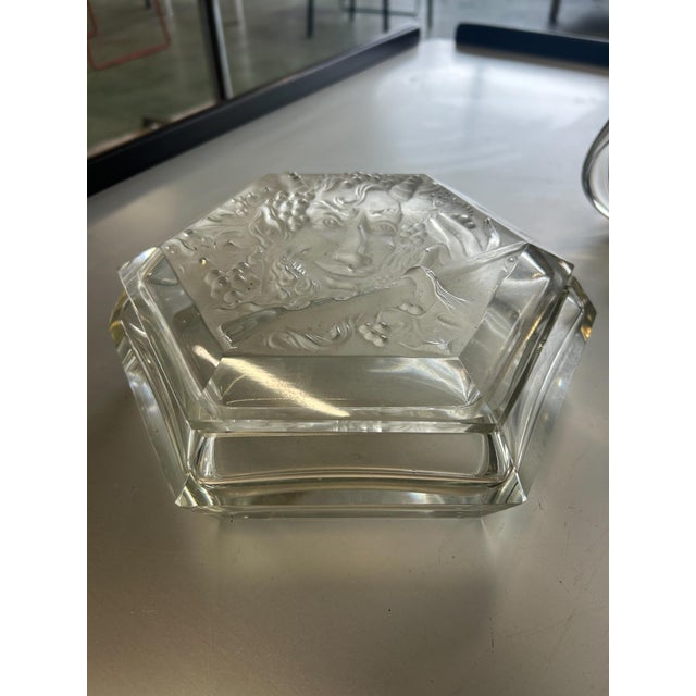 Art Deco Crystal Candy Dish, 1950s For Sale - Image 4 of 7