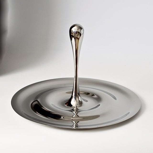 Stainless Steel Flow Fruit Bowl by Gijs Bakker for Keltum, 2000s, in Very Good conditions. Designed from 2000 This piece...