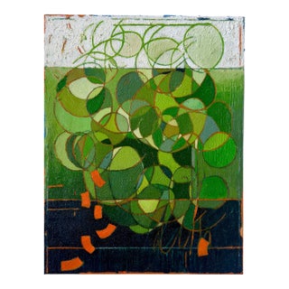 "Contemporary Green" Oil Painting by Paula DeStefanis For Sale