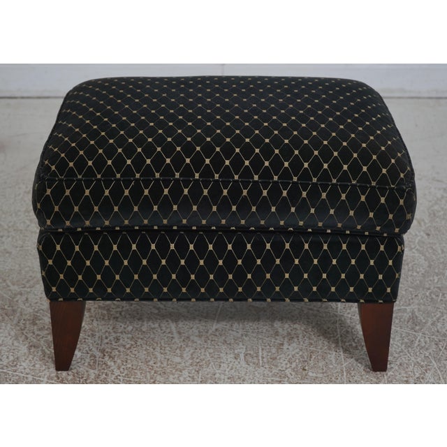 Pair of Stickley Upholstered Large Chairs & Ottoman For Sale In Philadelphia - Image 6 of 12