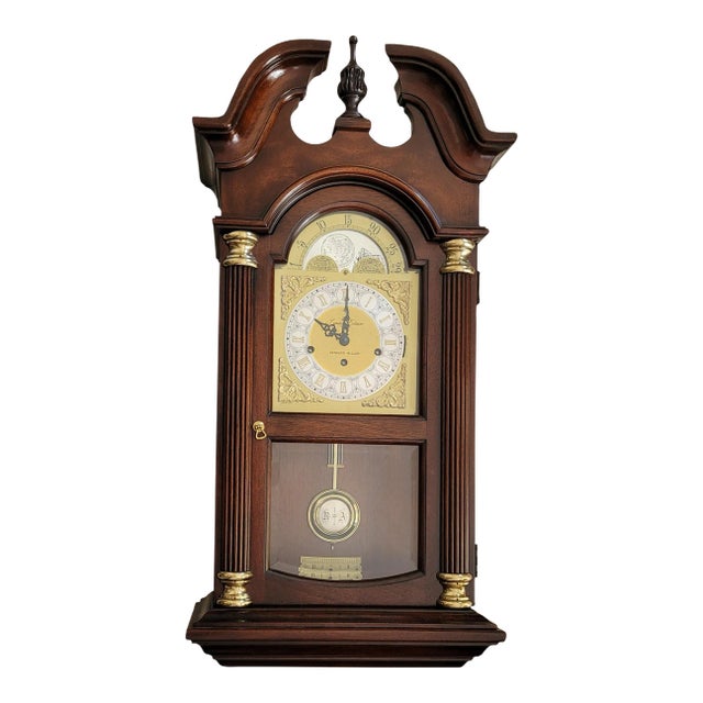 1982 Howard Miller 33" Limited Edition Mahogany Hour Glass II Mantle