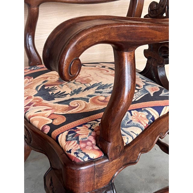 Set of Chippendale style mahogany dining armchairs Set of two - we available six side chairs Classic ball and claw feet...