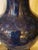 Chinese Blue Cloisonne Floral Enameled Vase 20thC. For Sale - Image 4 of 7