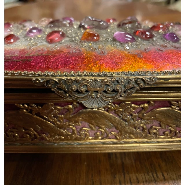 Metal Jewelry Box by Emaux & Laiton, 1950s For Sale - Image 7 of 14