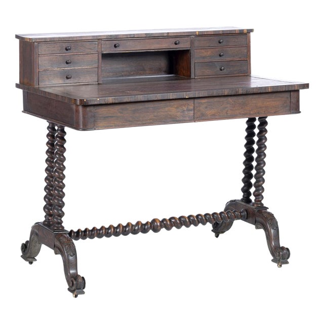 Desk in Fine Wood, 19th Century For Sale