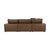 2020s Cali Brown Leather Modular L-Sectional For Sale - Image 5 of 9